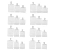 DECOMELODY 24Pcs Travel Cosmetic Storage Pouch Refillable Lotion Bags Stand-up Design for Skincare and Toiletries