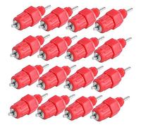 DECOMELODY 25 Pcs Automatic Chicken Water Feeder with Screw Style Nipples Plastic and Stainless Steel Poultry Drinker for Hens Ducks Quail Easy to Install Buckets and PVC Water Saving Design