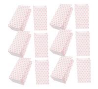 DECOMELODY 25Pcs Kraft Paper Bags with Pink Dots Printed Cookie and Candy Bags for Wedding Party Favors Sweet Treat Packaging Charming and Reusable