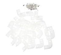 DECOMELODY 25pcs LED Strip Lights Corner Connectors V Shaped Turning Channels for Seamless Connections with Screws Light Strip Shell Accessories