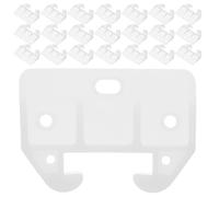 DECOMELODY 25pcs Plastic Drawer Guides Replacement Kit Thick Plastic Rail Brackets for Kitchen Cabinets Wardrobes Dressers Secure Sliding Storage Bulk Pack for Drawer Slider Repair and