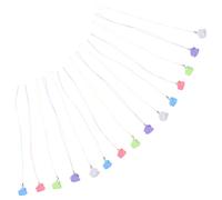 DECOMELODY 25pcs Tooth Keepsake Box with Hanging Strap Plastic Tooth Saver Necklaces for Milestone Memories at Home School Party