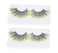 DECOMELODY 2pairs False Eyelashes Sequins Eyelashes for Women Sequins Extension Eye Decors for Party Festival