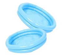 DECOMELODY 2pairs Inflatable Foot Bath Basin with Pump Portable Foot Soaking Tub for Couples Families Quick Inflation for Home Travel Use Sky- Spa Accessory