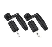 DECOMELODY 2Pcs 2-In-1 Electric and Manual Guitar String Winder with Bridge Pin Puller for Ukulele and Guitar String Replacement Black Practical Changing Tool