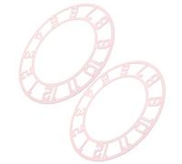 DECOMELODY 2pcs Acrylic Mirror Clock Dial Face with Arabic Numerals Round Wall Clock Stickers for Home Living Bedroom Decor Reflective Surface Stylish Wall Mirror Decal