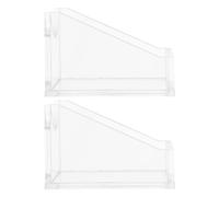 DECOMELODY 2pcs Acrylic Tilted Serum Holder Rack for Bottles Multipurpose Lab Organizer Stand with Stable Structure for Efficient Chemical Reagent Storage and Quick Access in Research
