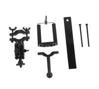 DECOMELODY 2Pcs Adjustable Car Phone Stands for Rearview Mirror Cellphone Holders with Strong Fixed Design Smartphone Holders for Vehicles Black