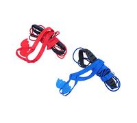 DECOMELODY 2pcs Adjustable Lightweight Pet Bird Harness Leash with Soft Wing Design for Outdoor Flying Training in Red and Blue Comfortable Parrot Traction Rope for Safe Flight and Exercise