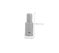 DECOMELODY 2pcs Aluminum Threaded Tip Replacement Kit for American-style Telescopic Rods Mop Handle Adapter Connectors for Extending Broom and Cleaning Tool Sticks Easy Installation Without