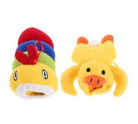 DECOMELODY 2pcs Baby Bottle Sleeve Covers with Duck Plush Toys Insulated Plush Bottle Protectors for Newborns Easy Maintenance for Travel and Milk Routine