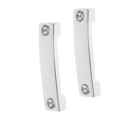 DECOMELODY 2pcs Boat Connector Boat Strap Clamp Marine Clamp Stainless Buckle Plate Deck Mounting Plate Bimini Deck Hinge Silver