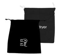 DECOMELODY 2Pcs Canvas Hair Dryer Drawstring Bag Travel Pouch with Smooth Closure Capacity Organizer Suitable for All Hair Blowers and Accessories Storage