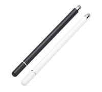 DECOMELODY 2pcs Capacitive Stylus Pens for Touch Screens and Tablets Portable Smooth Writing Pens with Ergonomic Grip Compatible with Smartphones and Tablets White and Black