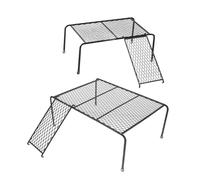 DECOMELODY 2pcs Chicken Holder Rack with Climbing Ladder Rutin Pet Landscaping Platform for Small Pets Multi-functional Coop Shelf for Food Bowls and Suitable for Chicken Coop Ramp and Hen
