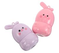DECOMELODY 2pcs Colour Changing Lip Balm Set with Bunny Shape Rabbit Design, Moisturising Cream Lipstick for Women, Portable Packaging for Daily Makeup and Birthday Party Favors