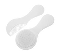 DECOMELODY 2pcs Comb and Soft Bristle Hair Brush Set for Gentle Scalp Massage Cradle Cap Care Versatile Grooming for Boys and Hairbrush with Calming Head Massage
