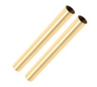 DECOMELODY 2pcs Copper Hollow Internal Thread Straight Tube for Wall Lamps Lightweight DIY Lighting Fixture Parts Vintage Style Lamp Stem Extension