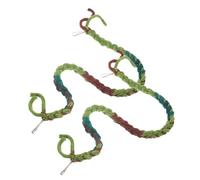 DECOMELODY 2Pcs Cotton Rope Reptile Climbing Vine Hermit Crab Tank Accessory Bendable Terrarium Decor for Active Exploration and Healthy Habitat