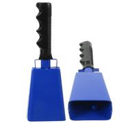 DECOMELODY 2pcs Cowbell Hand Bells for Football Games Loud Noise Makers with Comfortable Handle Cheering Percussion Instruments for Sporting Events Parties and Outdoor Activities