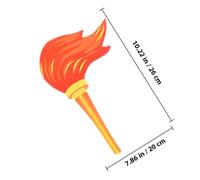 DECOMELODY 2pcs Creative Felt Torch for Cosplay and Party Decorations Realistic Handheld Sports Torch Props for Outdoor Events Dance Performances and Festival Use Artificial Flames