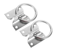 DECOMELODY 2pcs Cross Tie Ring for Horse Stall with Screws Horse Tie Rings for Stable Barn Trailer Use Easy Wall Mount Halter Hardware for Equestrian Equipment