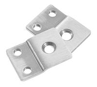 DECOMELODY 2pcs Deadbolt Strike Plate Extension Kit Thick Fingerprint Lock Door Cover Threaded Installation Durable Deformation Door Lock Filler