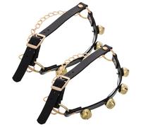 DECOMELODY 2pcs Decorative Shoe Boot Bells for Family Parties Christmas Decorations Festive Handbells for Holiday Ambiance and Sturdy Celebration Accessories