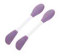 DECOMELODY 2pcs Double Ended Silicone Facial Mask Brush Applicators for Sensitive Skin Flexible Beauty Tools for Even Skincare Application and Easy Cleaning for Eyes and Nose Areas