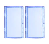 DECOMELODY 2pcs Double-position Socket Covers Adhesive Switch Protector for Kitchens Bathrooms Laundry Rooms Splash-resistant Transparent Outlet Guard Moisture Electrical Plug Panel Shield