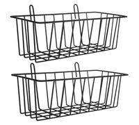 DECOMELODY 2Pcs Durable Rabbit Hay Feeder Racks for Cage Capacity Hanging Bunny Food Holders with Mess Design Strong Wear Resistant Small Animal Feeders for Guinea Pigs and Hamsters