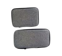 DECOMELODY 2Pcs Ear Phone Bag Digital Products Storage Case Portable Cord Management Box with EVA Cloth Material Compact Size for Backpack and Suitcase