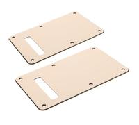 DECOMELODY 2pcs Electric Guitar Backplate Replacement for St-type Models Tremolo Cavity Cover with Design Curvehugging Protector Plate to Reduce Buzz and Dust