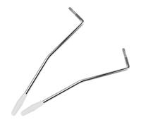 DECOMELODY 2PCS Electric Guitar Tremolo Arm with Metal Threaded Bar and White Plastic Tip Single Tremolo Arm Replacement Parts