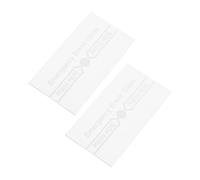 DECOMELODY 2pcs Emergency Glass Panel Fire Alarm Manual Switch Cover Heat Resistant Glass Replacement with Water Resistant and Visible Markings