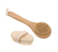 DECOMELODY 2Pcs Ergonomic Body Scrubber Soft Bristle Shower Brush for Gentle Exfoliation Handheld Bath Brush for Skin Cleansing and Comfortable Shower Use