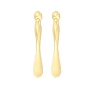 DECOMELODY 2pcs Eye Roller Massage Sticks for Women Zinc Alloy Compact Eye Massage Tool with Cream Applicator Easy to Use for Hydrating and Relaxing