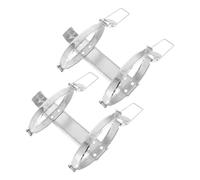 DECOMELODY 2pcs Fire Extinguisher Brackets Wall Mount Heavy Duty Metal Holder for Extinguishers Kitchen Office Garage Boat Truck Safety Hooks Secure Fit
