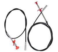 DECOMELODY 2pcs Flexible Bendable Drain Pipe Dredging Hook with Claw Grabber Tool for Kitchen Sink Bathroom Shower Drain Cleaning and Clog Removal