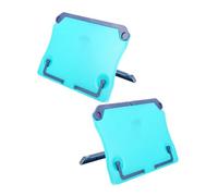 DECOMELODY 2pcs Folding Adjustable Book Holder Stand Portable Abs Plastic Music Sheet Desktop Reading Stand for Students with Ergonomic Height Angle Settings