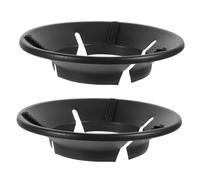 DECOMELODY 2pcs Gas Stove Windproof Cover Cast Iron Wok Ring Gas Cooktop Burner Protector for Home and Outdoor Camping Cooking Stove Wind Screen Heat Efficient