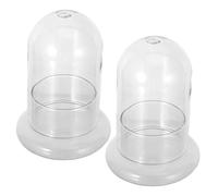 DECOMELODY 2pcs Glass Moss Ecological Bottles with Miniature Terrarium Landscape Decoration for Home Gardening Desk Shelf Durable DIY Micro Plant Display Gift