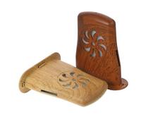 DECOMELODY 2pcs Guitar Soundhole Humidifier with Smart Humidity Control for Acoustic Guitars and Ukuleles Wood Grain Design Moisture Regulator for Instrument Care Prevents Cracking and