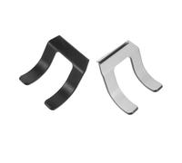 DECOMELODY 2pcs Hair Dryer Holder Stand with Dual Forks for Bathroom Wall Mount Dirt Resistant Hairdryer Organizer Stable Support for Styling Tools Sleek Modern Design