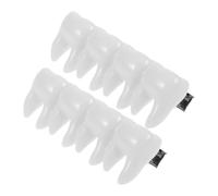 DECOMELODY 2pcs Halloween Tooth Fairy Hair Clips DIY Hairpin Material Set for Costume Party White Teeth Headdress Accessories for Women Cosplay and Halloween Hair Accessories