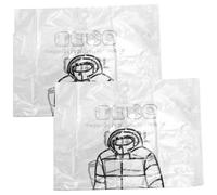 DECOMELODY 2pcs Hanging Clothes Vacuum Storage Bags with Hook and Zip Design for Compression and Portable Use, Suitable for Travel and Closet Space Saving