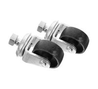 DECOMELODY 2pcs Heavy-duty Horizontal Jack Caster Wheels with Bearings Front Wheel Replacement for Electric Trailer Jacks and Car Accessories Easy Installation Swivel for Smooth Lifting and