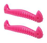 DECOMELODY 2pcs Ice Skate Guards Stretchable Blade Covers for Men Women Heavy Duty Tpe Protective Ice Skate Shoe Covers Lightweight Portable for Travel and Training