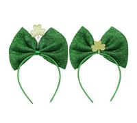 DECOMELODY 2pcs Irish Headband Clover Decorative Headband for Saint Patrick's Day Festival Boys and Girls for Party Hats for Adults