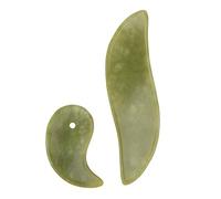 DECOMELODY 2pcs Jade Gua Sha Board Face Scraping Tool Massage Jade Facial Massager Gua Sha Tool